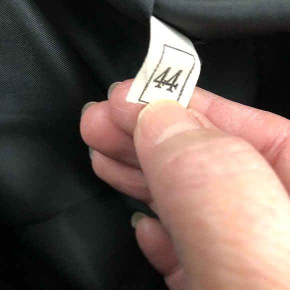 Vintage Burberry Black Pleated Wool Knee Length Minimalist Skirt Size 10 28” - Picture 9 of 13